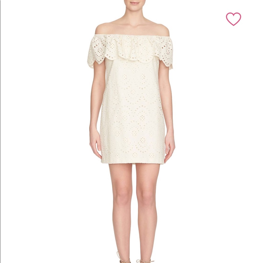 Cynthia Steffe Liliana Off-Shoulder Eyelet Dress